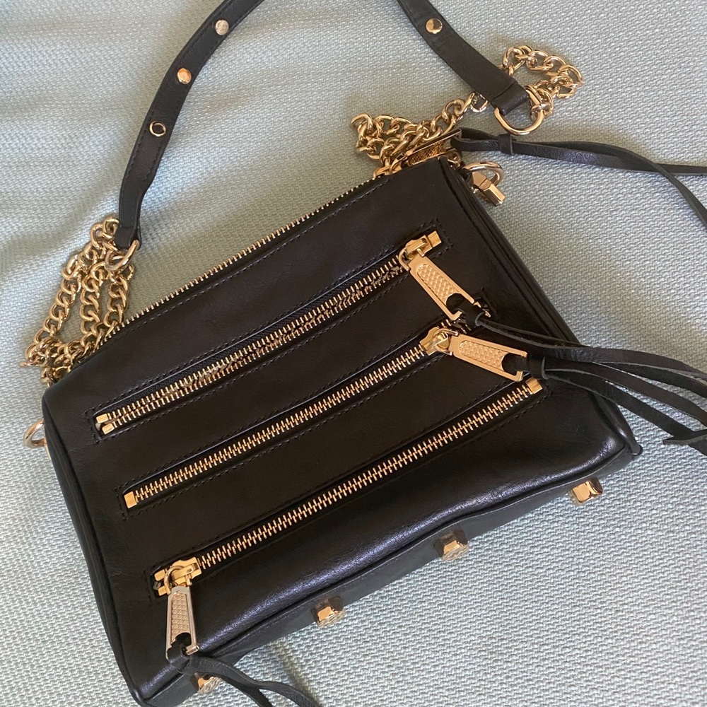Brand new Rebecca Minkoff 5-zip crossbody bag